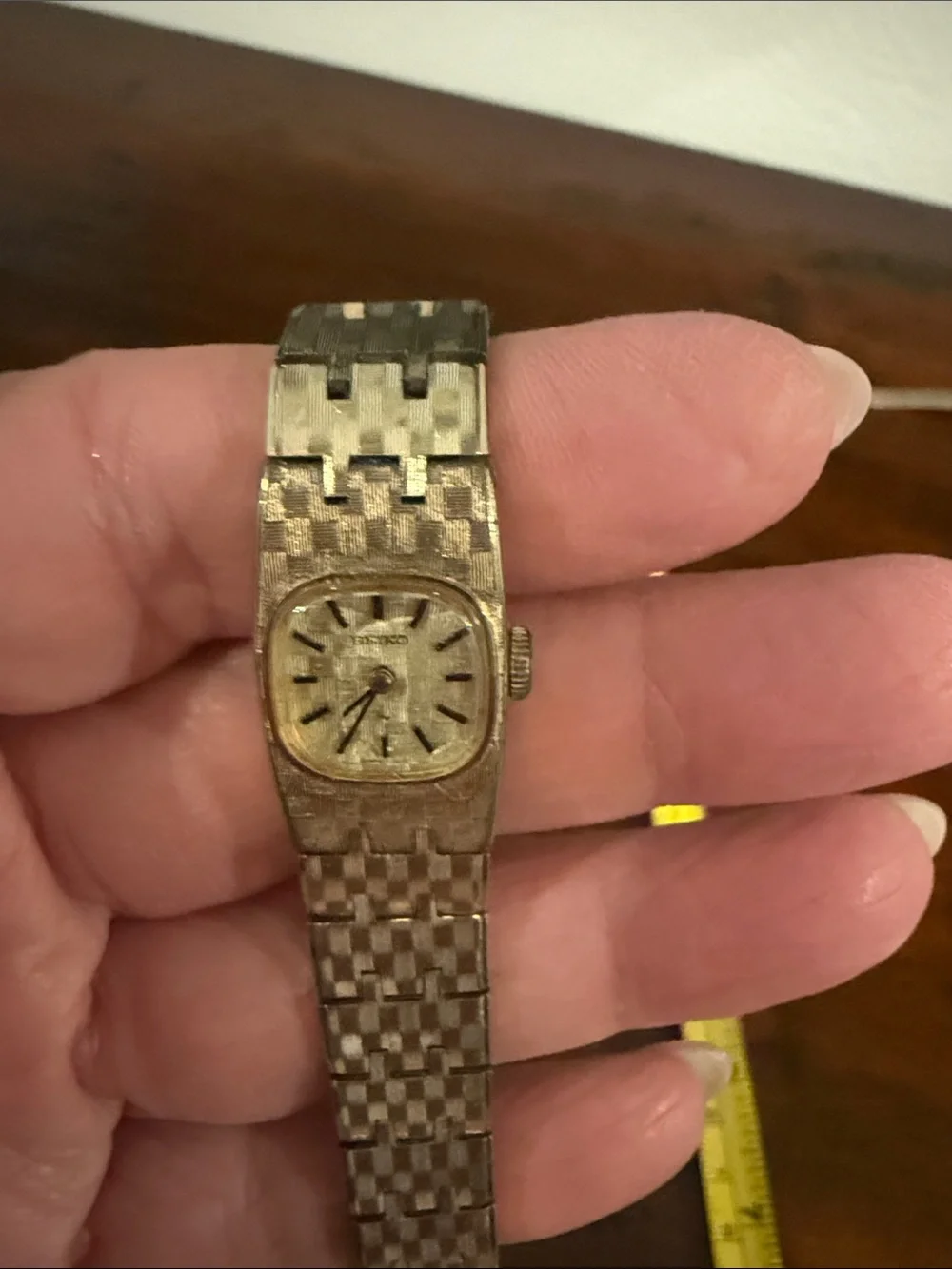 Gold  Tone Seiko womens Metal Bracelet Watch -